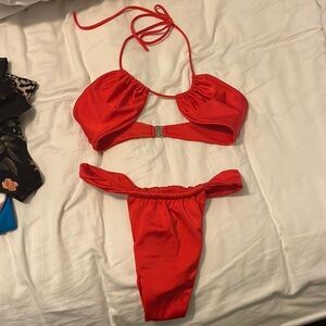 HARD swimwear red bikini
